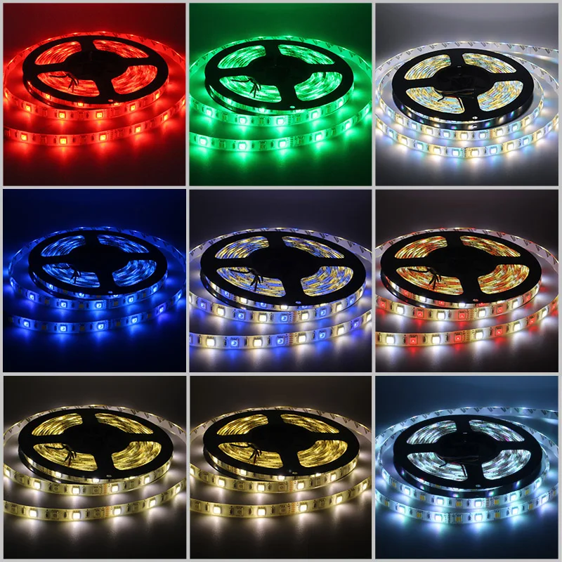 5 м 5050 SMD RGB CCT светодиодные полосы света водонепроницаемый 60 светодиодов/м гибкий