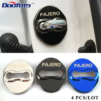 

Doofoto Car Styling Auto Door Lock Covers Case For Mitsubishi Pajero Sport Outlander Lancer Badge Accessories Car-Styling 4Pcs