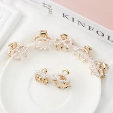 Элегантные хрустальные заколки для волос с искуственным жемчугом Клип подвеска «лапа» Заколка-краб Сплав коготь для укладки женских волос инструменты