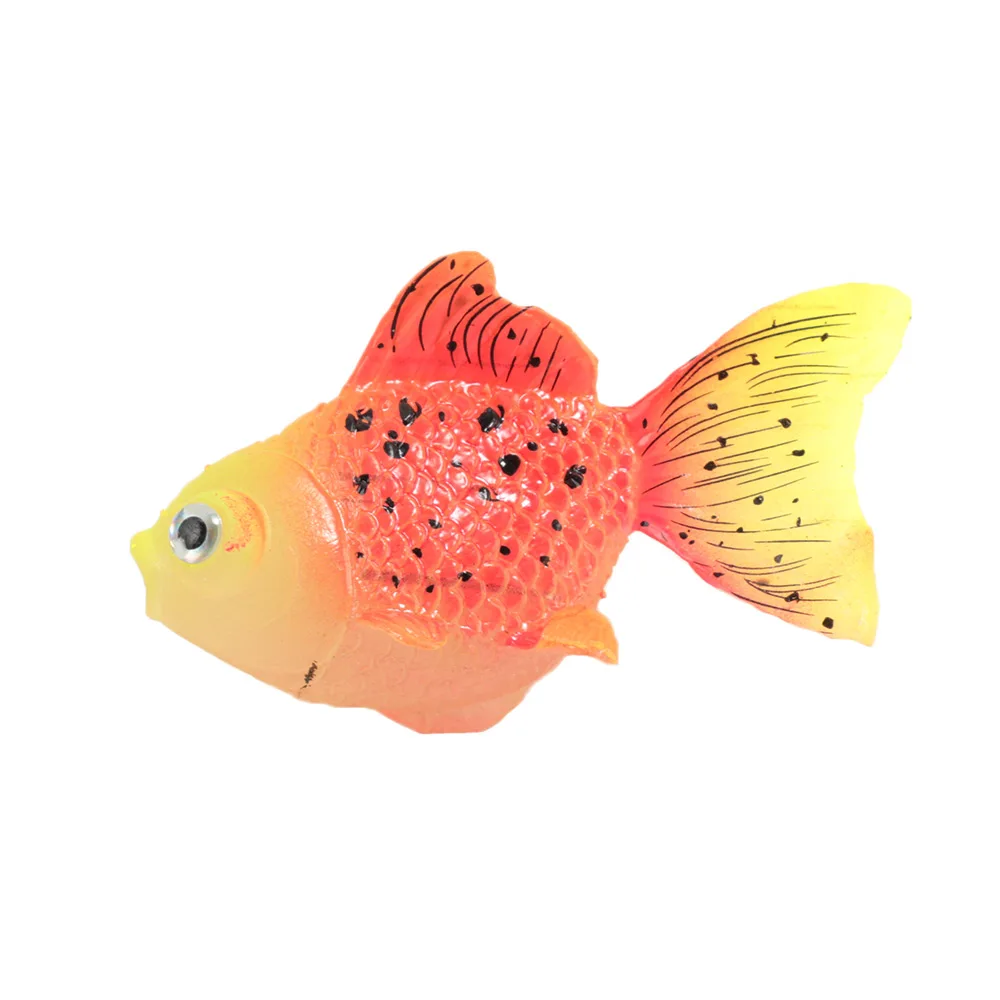 1 Pcs Glowing Effect Artificial Goldfish Fish Tank Aquarium Decoration
