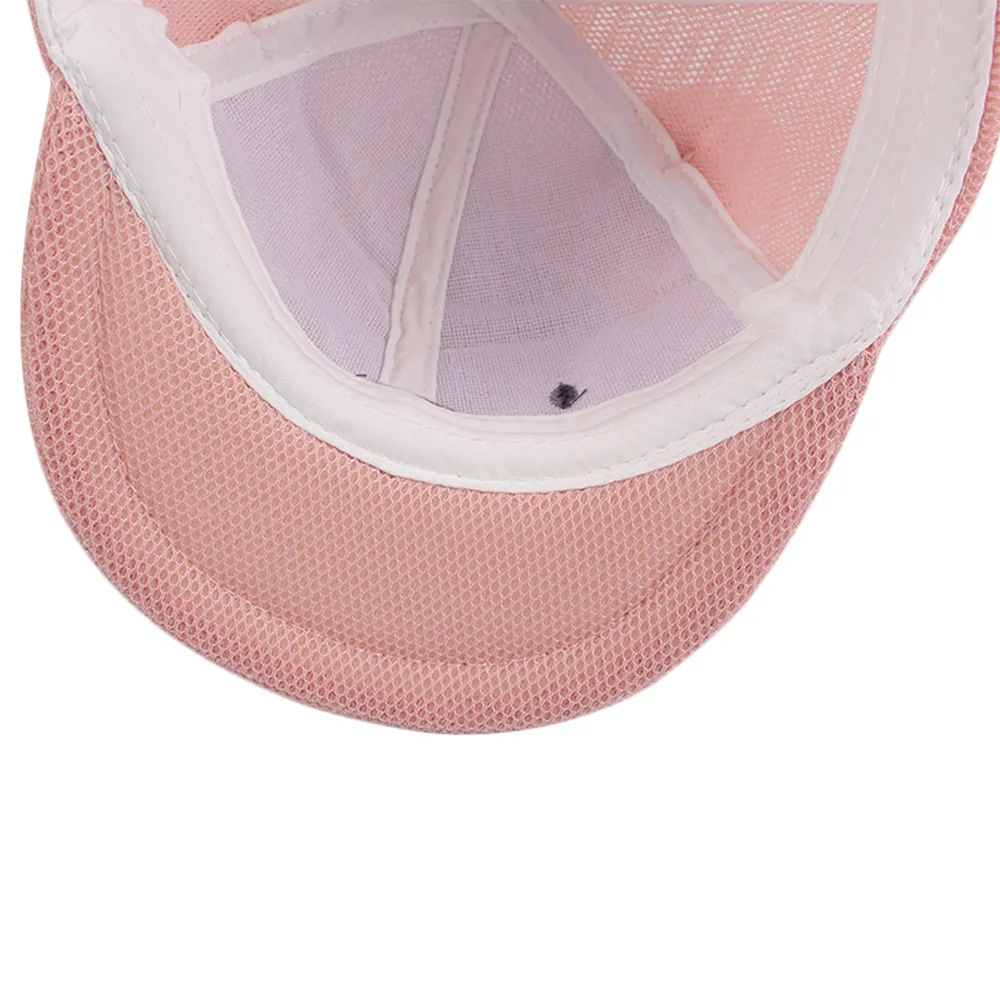 Bear Mesh Baby Infant Sun Baseball Hat Toddler Kids Boys Girls Summer Cool Caps Adjustable Size Cotton Absorbent Tape 2019 New Style