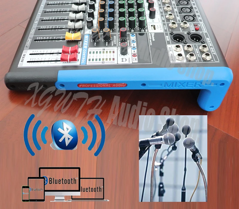 Xgwth Sound Mixing Console with USB Bluetooth