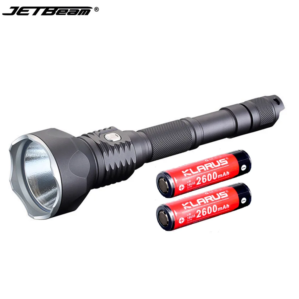 

JETBeam WL-S4-GT Hunting Flashlight CREE XHP70 max 3300 lumen beam distance 400 meter tactical torch + KLARUS 2600mAh batteries