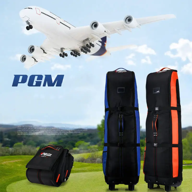 

Outdoor Portable Golf Package Clubs Big Capacity Golf Aviation Bag Durable Nylon Multi-function Golf Bag With Bottom and Wheels