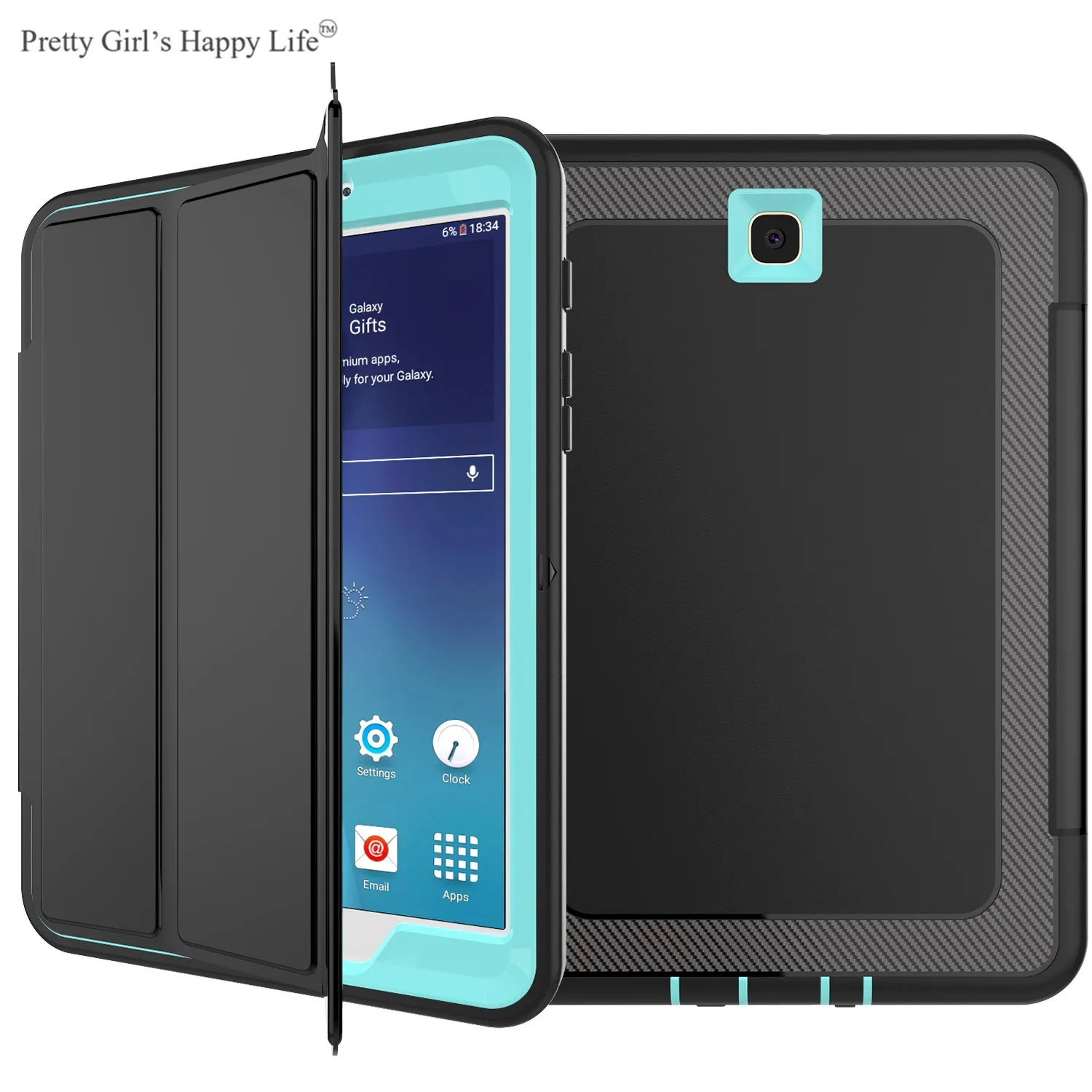 

For Samsung Galaxy Tab S2 8.0 T710 Case Stand Flip Cover Tab S2 8.0 Tablet Smart Sleep Detachable Shell Silicon Coque+Stylus
