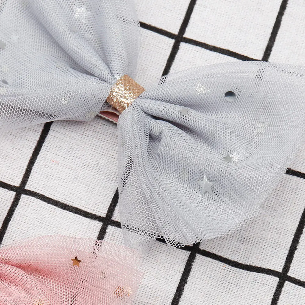 Xugar-Hair-Accessories-Hair-Bows-for-Girls-Mesh-Yarn-Stars-Bowknot-Hair-Clips-Kids-Hair-Barrettes (1) - 