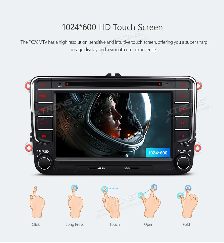 XTRONS " Android 8,1 автомобильный DVD плеер gps для VW VOLKSWAGEN AMAROK Beetle Bora Caddy 2011 2012 2013 для сиденья для SKODA OCTAVIA III