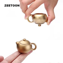 Мини Исин чайник с кончиком пальцев Xishi горшок красочный золотой чай ПЭТ чайный сервиз аксессуары Дракон яйцо горшок античный горшок креативный домашний декор