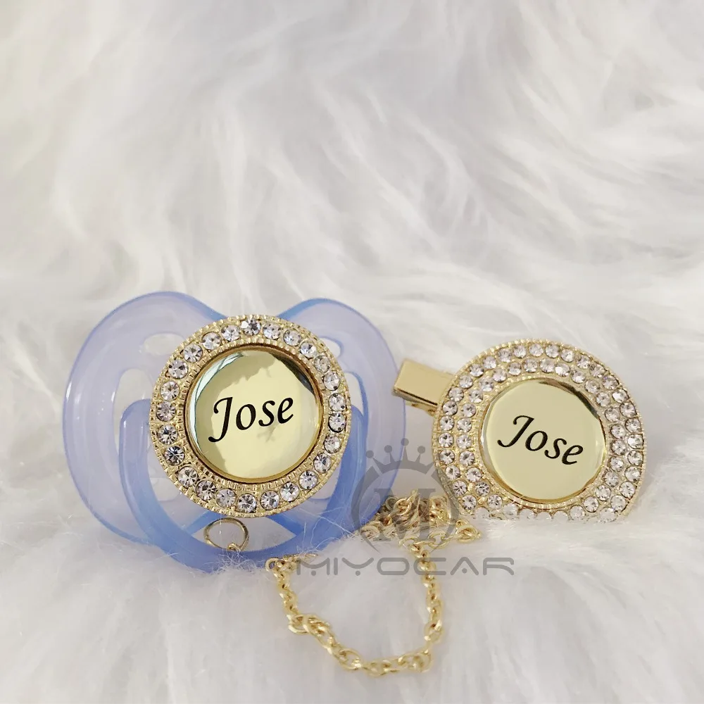 Chupeta e Chupeta Miyocar Personalizado Qualquer Nome Pode Fazer Muitas Cores Bling Clipe Bpa Manequim Livre Design Original P11 Mod. 258236 3 manequim livre bling design original p11