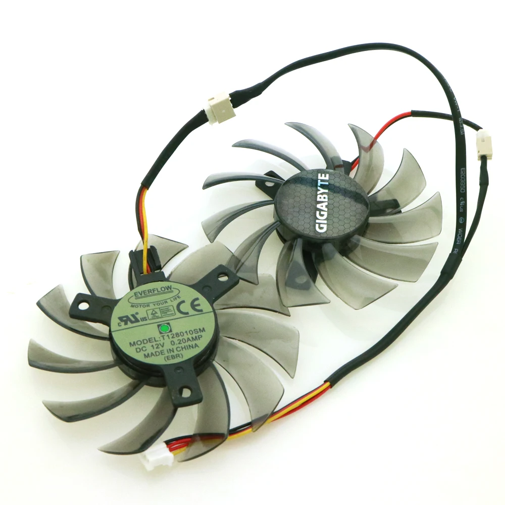 Cooler para Placa de Vídeo Gigabyte T128010sm 75 mm Dc12v 020a 40*40*40 mm Ventiladores e resfriadores - Imagem 5