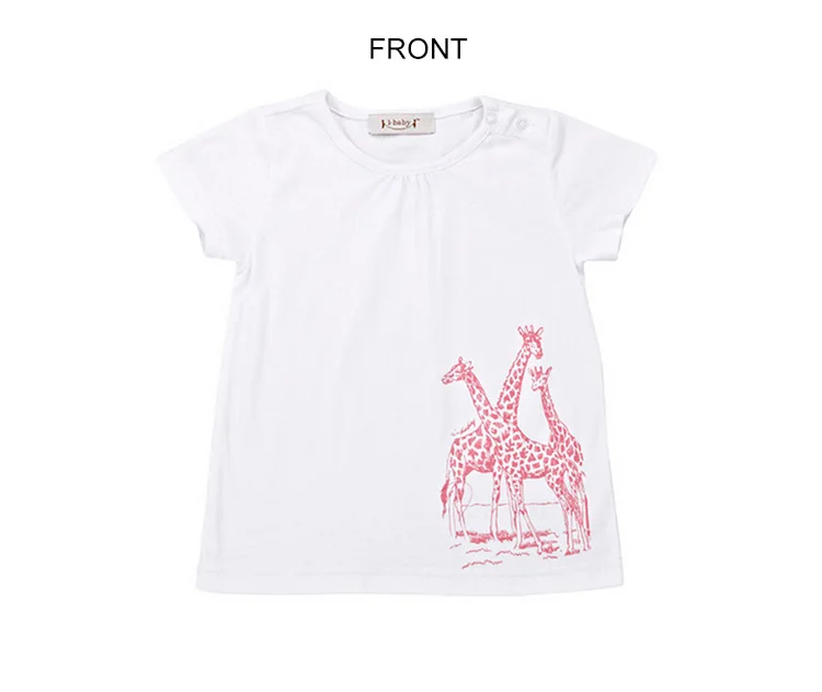 Я-одежда для малышей новорожденных футболка для девочек хлопковые футболки короткий рукав дети мультфильм Футболки для женщин Костюмы белый/розовый