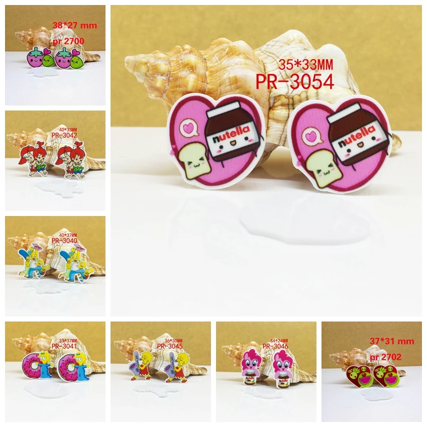 

Free shipping 30pcs cartoon nutella planar resin pr 3054