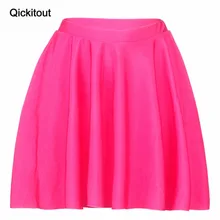 Qickitout летние сексуальные женские 3D розовые красные цифровые юбки с принтом модные юбки джокер Прямая плюс размер