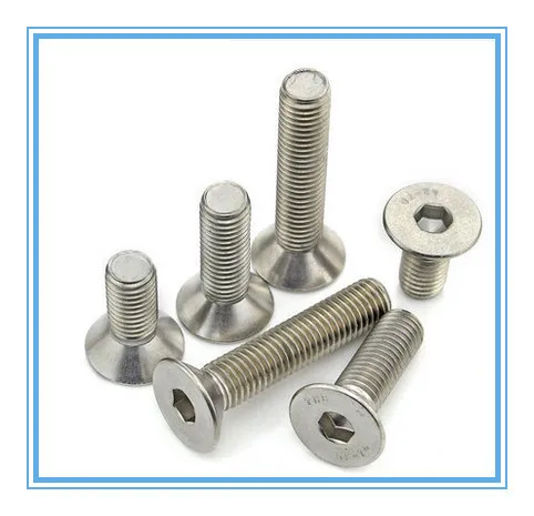 

1PCS M12* M12X90 12MM*90  Socket Flat /countersunk head bolt /screw DIN7991 ,stainless steel 304 ,A2-70,18-8 Fasteners