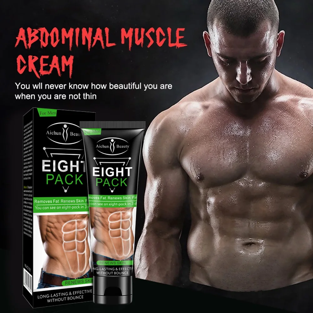

Men Eight Pack Stronger Muscle Cream Waist Torso Smooth Lines Press Fitness Belly Burning Muscle Lossing Weight Fat Remove Tools