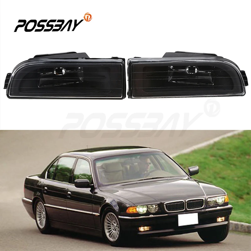 POSSBAY Нижняя передняя противотуманная фара для BMW E38 7 серии 1995 1996 1997 1998 1999 2000 2001 прозрачная линза противотуманная фара Корпус