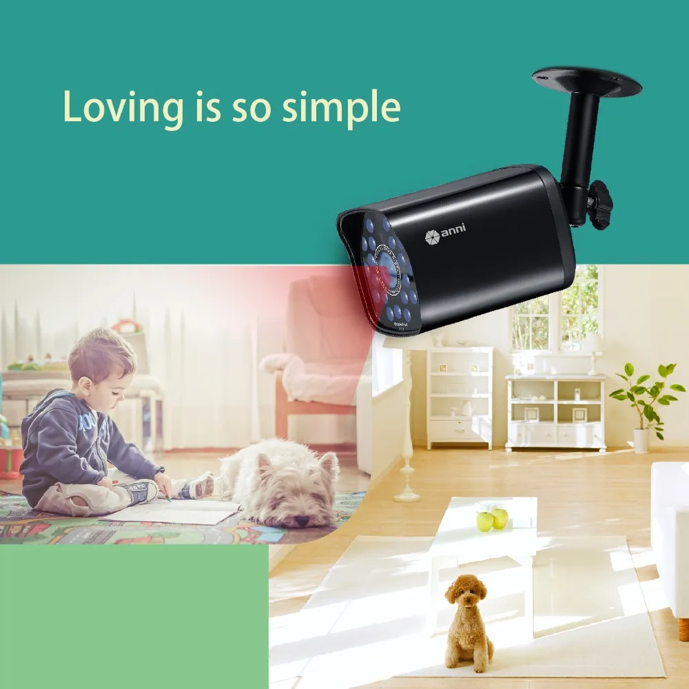 Anni 4CH система камер домашней безопасности 1080N HD AHD DVR и (4) 720P 1500TVL IP66 Всепогодная