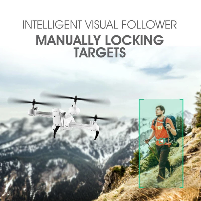 Do the V-sign to take pictures! Wifi FPV control Smart drone with 1080P HD camera and follow me function Air Gesture VS XS809W