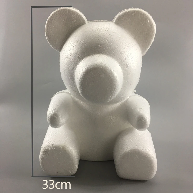 Wholesale-Mold-Model-1PC-15cm-20cm-35cm-Foam-Rose-Bear-Mold-DIY-Artificial-Rose-Flower-Bear