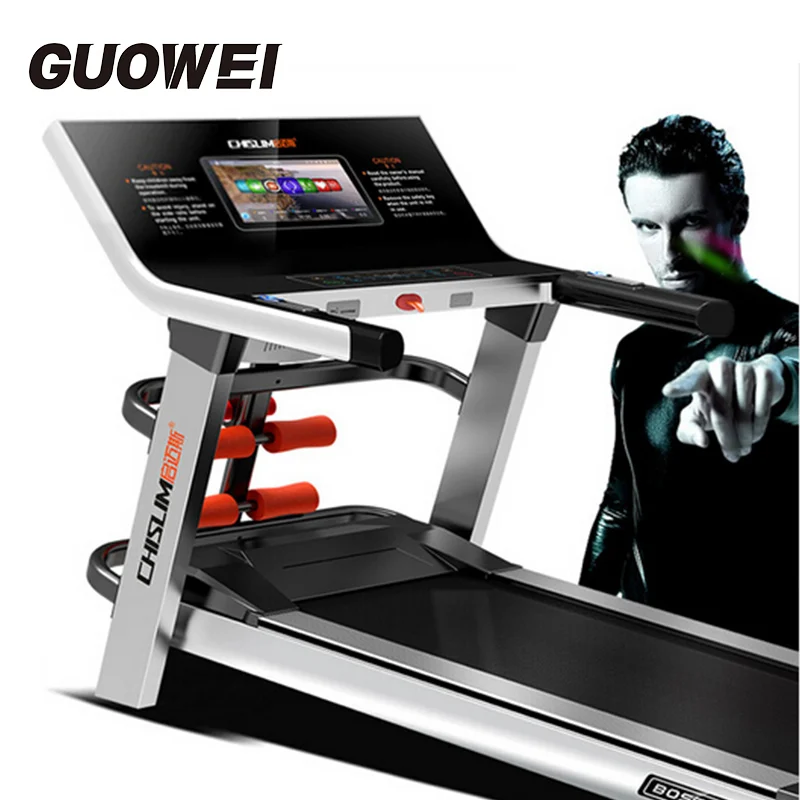 Image electric treadmill household 10 inch color display folding 1 15% gradient mute workout sports equipment weight loss machine