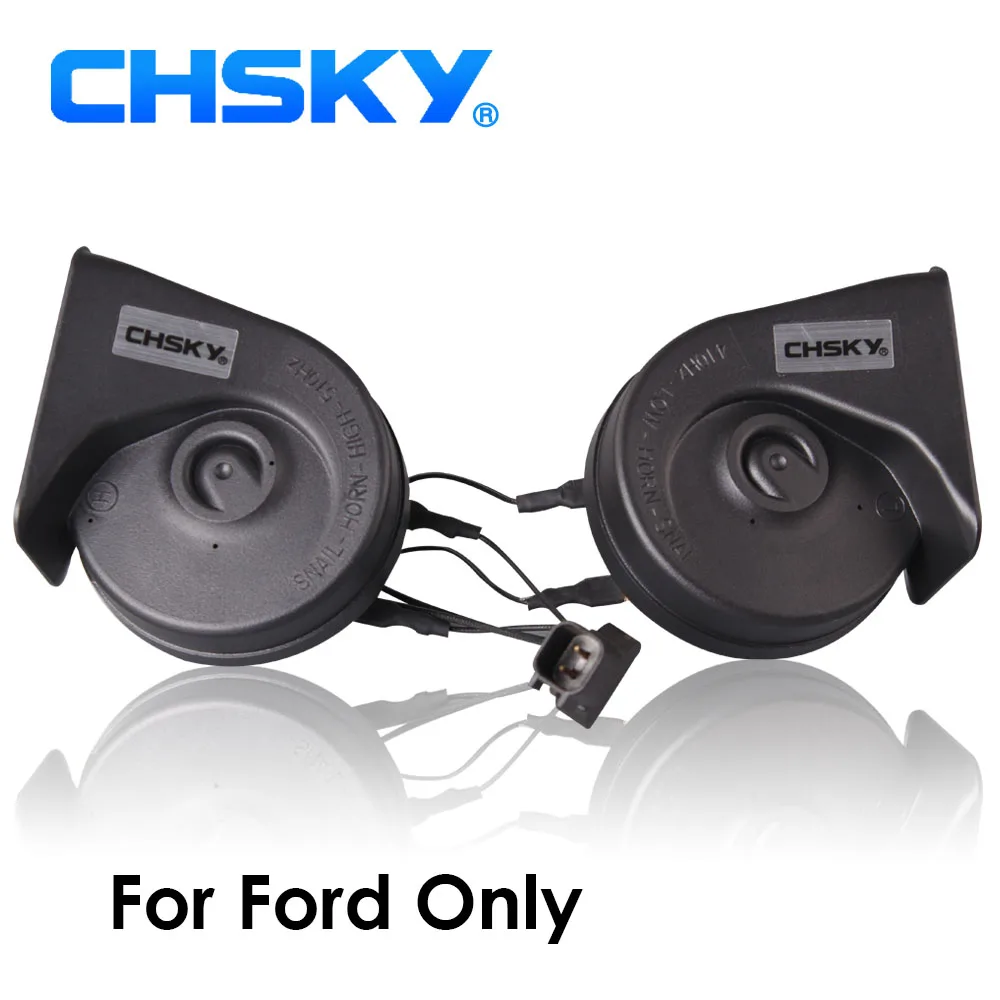 

CHSKY Car Horn Snail type Horn For Ford Focus C-Max Kuga Escape Fiesta Explorer Mondeo Ka Fusion Taurus Ecosport Galaxy Transit