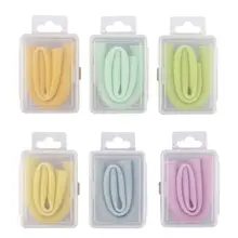 Складные соломинки портативные многоразовые пищевого класса Силиконовые питьевые складные согнутые соломинки с коробкой моющиеся