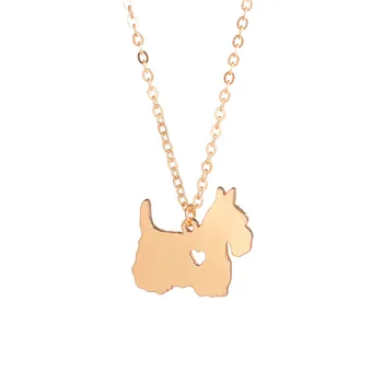 

Wholesale 30pcs Scottish Terrier Necklace Scottie Necklace Custom Dog Pendant Jewelry Pets Dog lovers for friends
