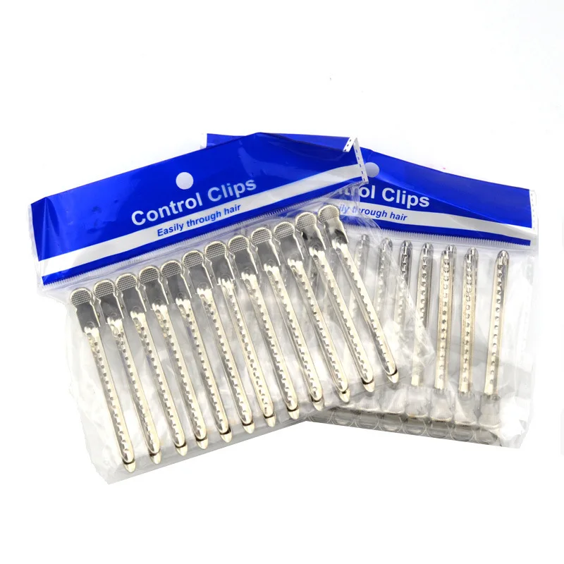 

New 6/12Pcs Matal Hair Clips For Girls Professional Salon Section Stainless Steel Duckbill Hairpins Women Hair Styling Tools Set