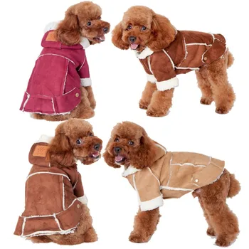 

New Dogs Coat For Dog Clothes Winter Pet Clothing Hooded Sweater Thicken Dog Costume Apparel Jacket Hoodies XXL Large Size