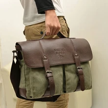 Модный военный холщовый мужской портфель, деловая сумка, чехол для ноутбука, мужская сумка через плечо, Холщовый портфель, сумка-тоут, сумка через плечо