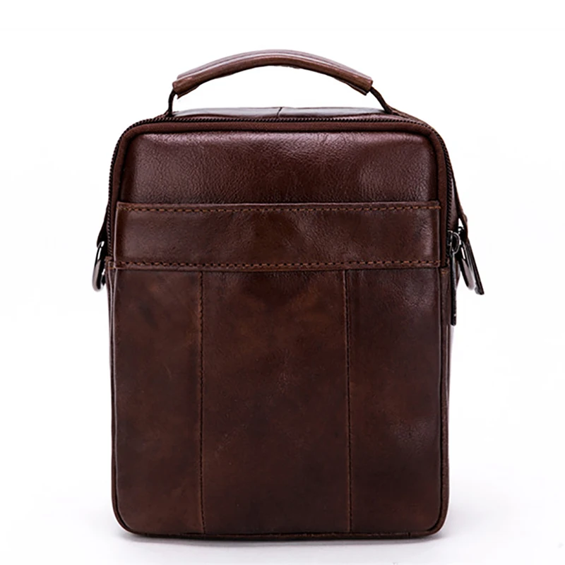 Деловая сумка из натуральной воловьей кожи для мужчин портфель через плечо в