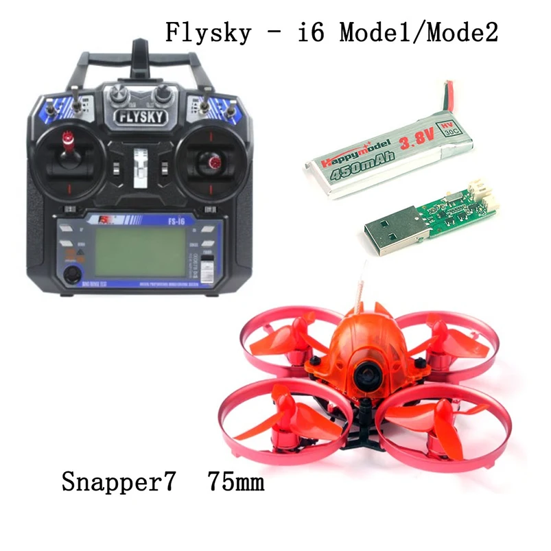 Бесщеточный Квадрокоптер Snapper7 75 мм 4 осевой микро FPV гоночный Дрон RTF 700TVL камера с