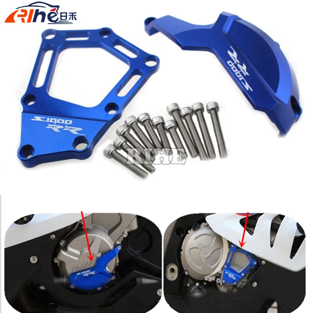

Motorcycle Engine Stator Cover cnc Engine Stator Cover Crankcase Frame Slider Protector For BMW S1000RR HP4 K42 K46 2009-2015