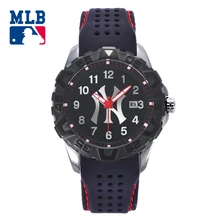 MLB NY Fashion Watches Rubber Watch Band Waterproof Luminous Lover Watches Men Women Quartz Sport Wrist Watch D5009