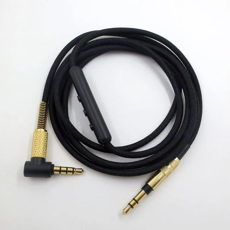 Адаптер для наушников 3,5 мм аудио кабель с встроенным микрофоном удаленной громкости для sony mdr-10r MDR-1A XB950 Z1000 MSR7 наушники 2,19 - Цвет: with mic