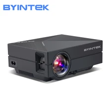 BYINTEK GM60 домашний кинотеатр HD 1080P портативный кабель светодиода HD кинотеатр USB AC3 кинотеатр мини светодиодный проектор