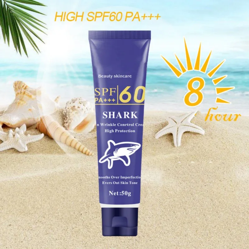 Отбеливающий солнцезащитный крем SPF60 PA +++ для лица с зеленым чаем водостойкий