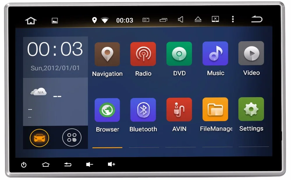 Top 10.1" 1024*600 ROM 16G Quad Core Android Fit Hyundai Elantra,Avante XD,Santa Fe,Santa Fe Classic Car DVD Player GPS Radio DVD 1