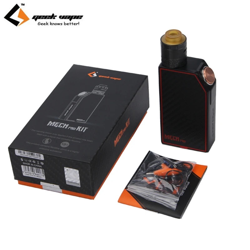 

Original Geekvape Mech Pro Kit with 3ml Medusa RDTA Tank Mech Pro Box Mod Vape E-Cigarettes