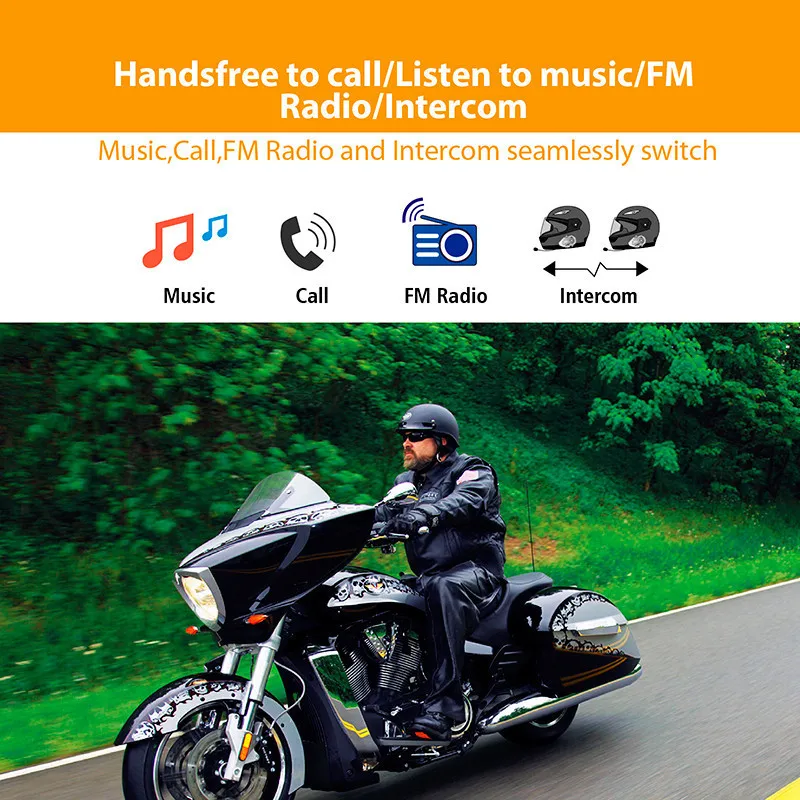 Freedconn Интерком intercomunicadores de casco moto rcycle Интерком 2 шт. bluetooth шлем BT bluetooth гарнитура для шлема