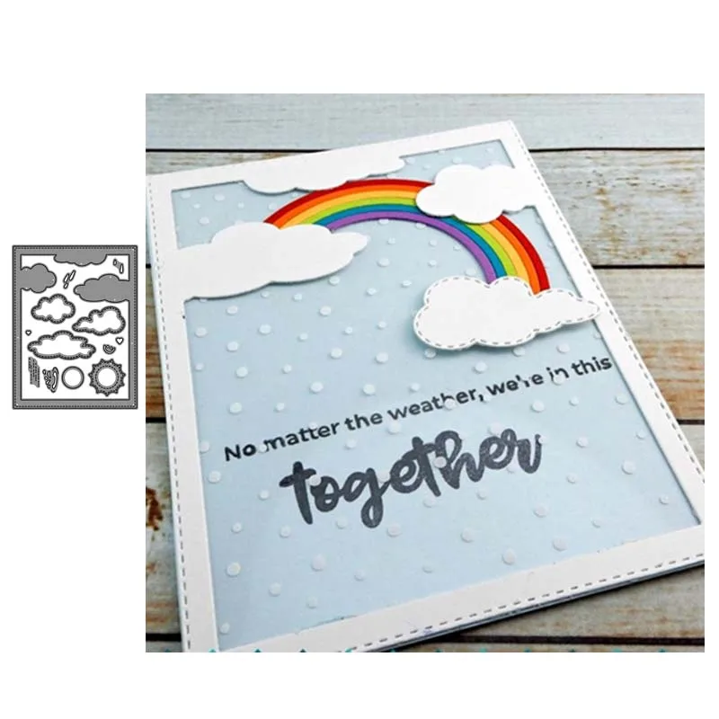 

Rainbow Metal Cutting Dies Stencils Scrapbooking Album Paper Decorative Craft Embossing New 2019
