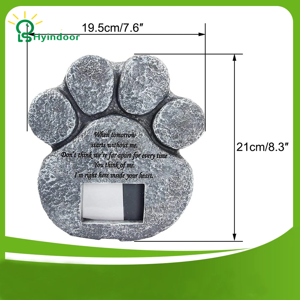 Памятная надгробная плита для домашних животных на память надгробная гробница собака кошка отпечаток лапы животного погребальный отпечаток может поместить фотографии