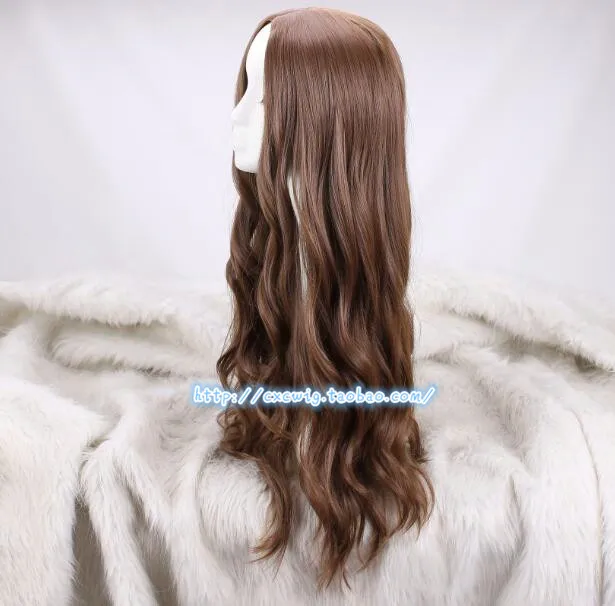 Косплей парик Алая ведьма Wanda Django Maximoff Волнистые Длинные Синтетические волосы для взрослых