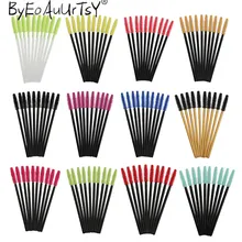 50 Uds. De brochas para Pestaña de silicona, varias para máscara de pestañas desechables, aplicador de pestañas, maquillaje para mujeres, cepillo cosmético, herramientas de belleza