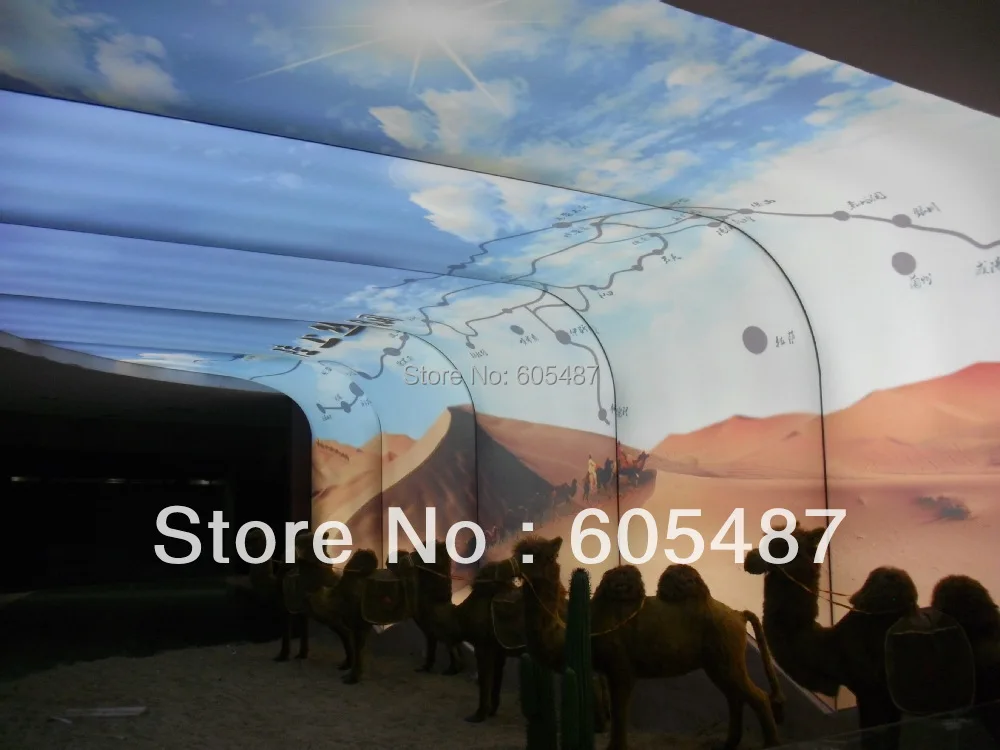 

Double side Print PVC stretch ceiling film hotel decoration customized,function as Ceiling Panel