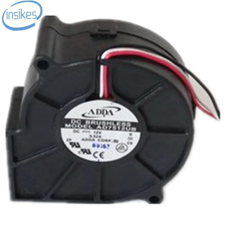

AD7512UB Turbo Cooling Fan DC 12V 0.52A 6.24W 7530 75*75*30mm 3 Wires
