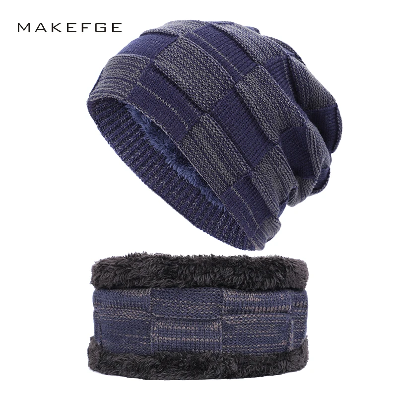 

Men's autumn and winter warm cotton caps warm and comfortable knitted men's and women's universal ski mask hats Beanies for man