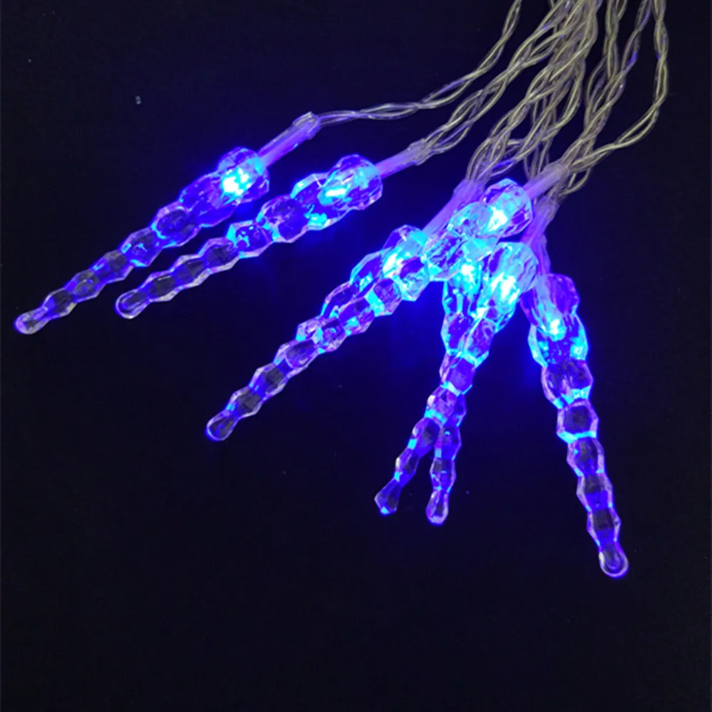 blue icicle lights