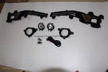 Car Styling Auto Parts Front fog lamps and surrounds and brackets Kit Fit For Toyota Land