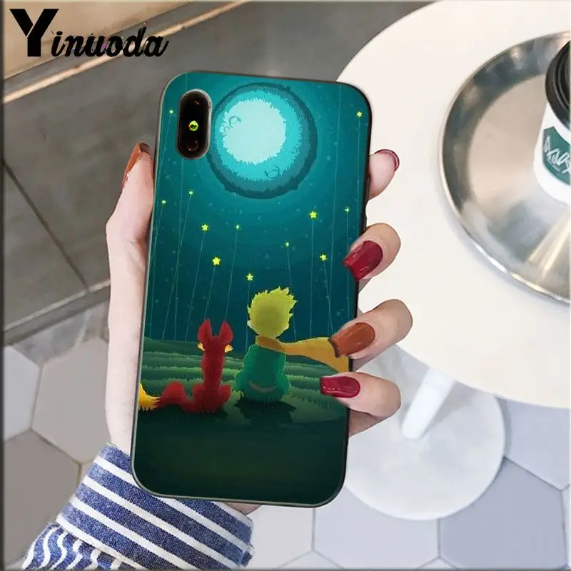 Yinuoda Милый Маленький принц лиса слон Роза шаблон сотовый телефон чехол для Apple iPhone